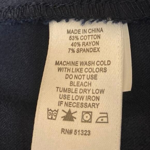 1. State Women's Blue Straight Skinny High Waist Trousers Chino Dress Pants 6 - Picture 5 of 5